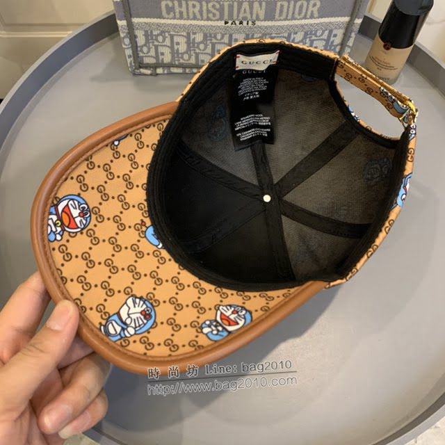 Gucci男女同款帽子 古馳聯名哆啦A夢叮噹貓棒球帽鴨舌帽  mm1669